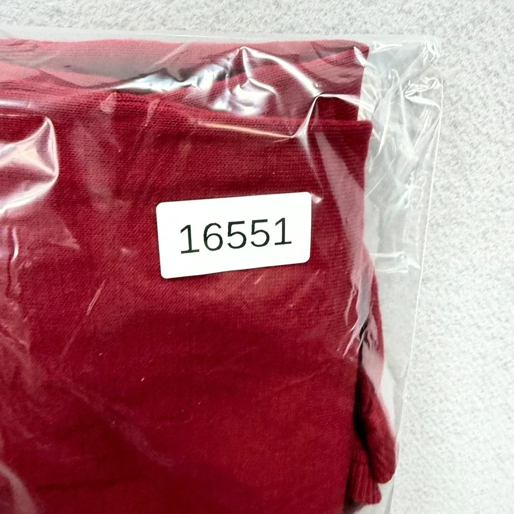 Tommy Hilfiger Sweater Mens Small Red‎ Iconic Flag Logo Ribbed Cuffed Hem V-Neck